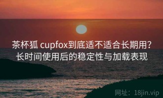 茶杯狐 cupfox到底适不适合长期用？长时间使用后的稳定性与加载表现