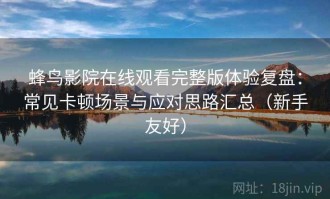 蜂鸟影院在线观看完整版体验复盘：常见卡顿场景与应对思路汇总（新手友好）