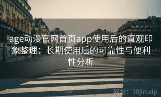 age动漫官网首页app使用后的直观印象整理：长期使用后的可靠性与便利性分析
