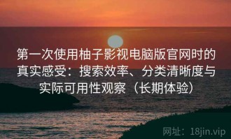 第一次使用柚子影视电脑版官网时的真实感受：搜索效率、分类清晰度与实际可用性观察（长期体验）
