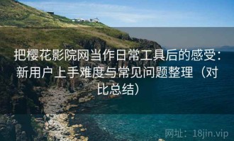 把樱花影院网当作日常工具后的感受：新用户上手难度与常见问题整理（对比总结）