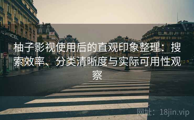 柚子影视使用后的直观印象整理:搜索效率、分类清晰度与实际可用性观察 柚子影视使用后的直观印象整理:搜索效率、分类清晰度与实际可用性观察