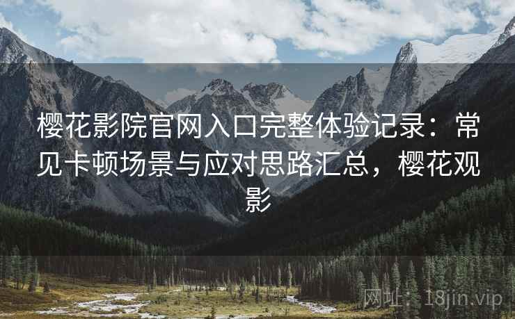 樱花影院官网入口完整体验记录：常见卡顿场景与应对思路汇总，樱花观影